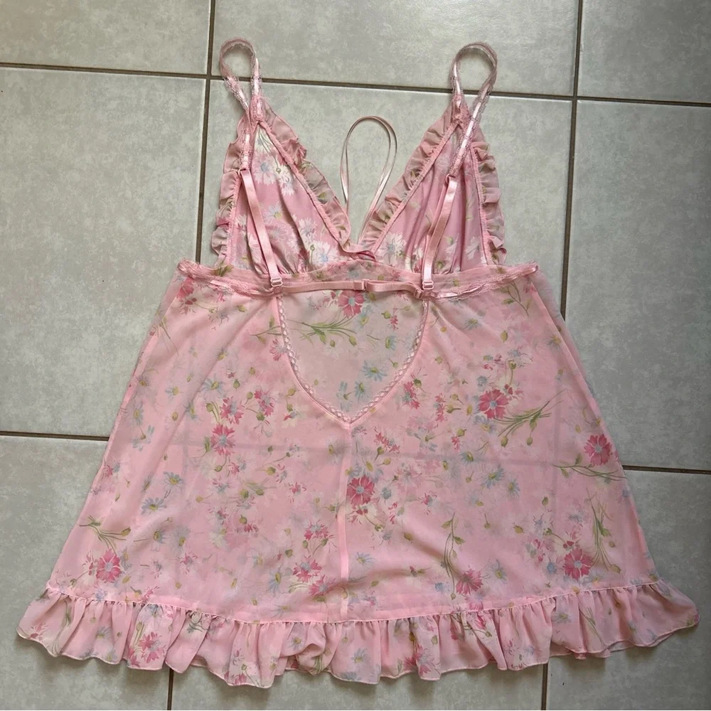 Victoria's Secret fairy's garden sheer babydoll slip dress - Picture 5 of 9